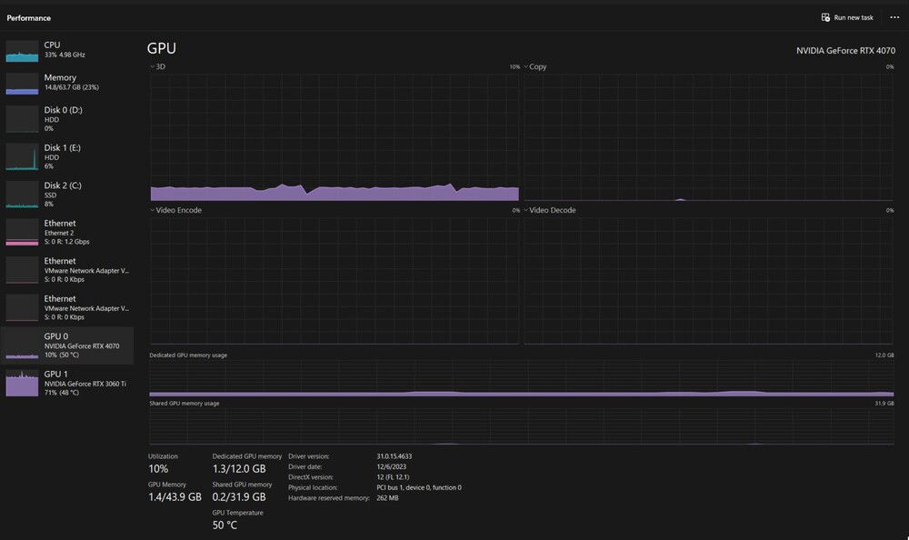 [youtube]https://youtu.be/M_9hJYmPPaM[/youtube]

[b]Time Spy Test:[/b] [url=https://google.com]http://www.3dmark.com/spy/44523786[/url]

[u][b]System:[/b][/u]

[b]Case:[/b] Armoury C701 Mid Tower [[url=https://google.com]https://www.canadacomputers.com/product_info.php?cPath=6_1937&item_id=184033&language=en[/url]]
[b]Cooling:[/b] Lian-Li Galahad II LCD 360mm AIO / [i]9x[/i] Lian-Li Uni Fan SL-INF 120 Case Fans
[b]CPU:[/b] Ryzen 7950x3D 16 Cores / 32 Threads @ 5.30GHz
[b]Motherboard:[/b] Gigabyte x670 Gaming X AX v2 Motherboard
[b]Memory:[/b] Adata XPG 64GB DDR5 6000MHz Memory
[b]SSD:[/b] Samsung 990 Pro 2TB M.2 SSD
[b]HDD #1:[/b] 3.5" Segate NAS 16TB HDD
[b]HDD #2:[/b] 3.5" WD NAS 16TB HDD
[b]GPU:[/b] MSI RTX 4070 Gaming X Trio 12GB [b][Gaming][/b]
[b]GPU:[/b] EVGA RTX 3060 Ti FTW3 Ultra 8GB [b][OBS][/b]
[b]PSU:[/b] Corsair RMx Series RM1000x Power Supply [1000watts]
[b]Internet:[/b] 1x 2.5Gbps Ethernet Port / WiFi AX 6 / Bluetooth 5.3
[b]Cables:[/b] 1x Lian Li Strimer Plus V2 24 Pin Motherboard / 1x Lian Li Strimer Plus V2 8 PIN GPU / 1x Lian Li PW16-12PV2 Strimer Plus V2 GPU
[b]ARGB:[/b] All Lights Are Controlled By SignalRGB

[u][b]PERIPHERALS:[/b][/u]

[b]Monitors:[/b] [i]3x[/i] Acer Nitro XZ270U 27" 165Hz / [i]1x[/i] AOC E2476VWM6 1080p 60Hz
[b]Webcam:[/b] Elgato Facecam 1080p Webcam
[b]Mouse:[/b] ASUS ROG Gladius II Origin Mouse
[b]Keyboard:[/b] ASUS ROG Strix Flare Keyboard
[b]Mousepad:[/b] Corsair MM700 RGB Mousepad
[b]Headset:[/b] Corsair Virtuoso RGB Headset