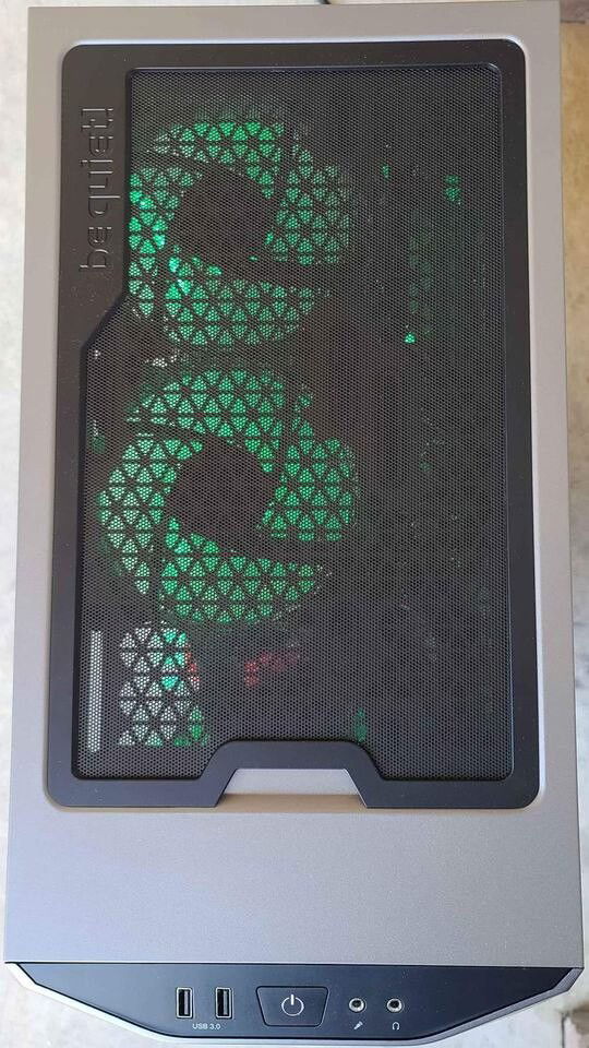 [b]Case:[/b] Mid-Size BeQuiet Case

[b]OS:[/b] Microsoft Windows 11 Professional 64-bit

[b]Motherboard:[/b] Gigabyte X570 Aorus Elite WiFi

[b]CPU:[/b] Ryzen 5800x 8C/16T CPU AM4

[b]Cooler:[/b] AORUS WATERFORCE 360

[b]RGB:[/b] 4x ARGB Light Strips,

[b]FANS:[/b] 6x ARGB Fans Controlled By Gigabyte RGB

[b]RAM:[/b] 2x 16GB Corsair Vengeance 3600MHz DDR4 Memory

[b]SSD:[/b] 2x WD Black SN770 500GB PCIE 4.0 SSD Raid Together - 1TB Total

[b]HDD:[/b] 2x 8TB Seagate 3.5" SATA6 Hard Drives - 16TB Total

[b]GPU:[/b] MSI Gaming Trio X RTX 3090 24GB With Box

[b]PSU:[/b] 1000watts CORSAIR RMX Series RM1000x 80 Plus Gold Fully Modular ATX Power Supply

Custom Cablemod Cables On GPU And Motherboard Power

[b]LAN:[/b] 2.50GB PCIE Ethernet Card