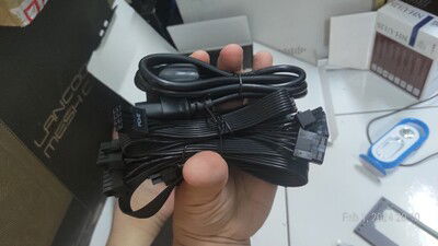 Also included: modular cables.