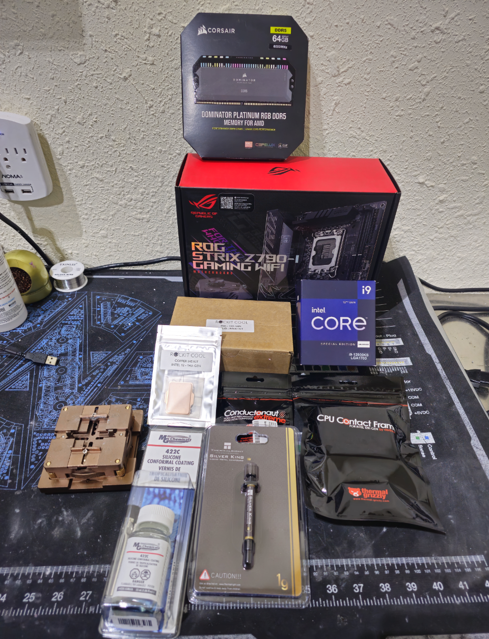 List of parts before the 14900K Arrived.