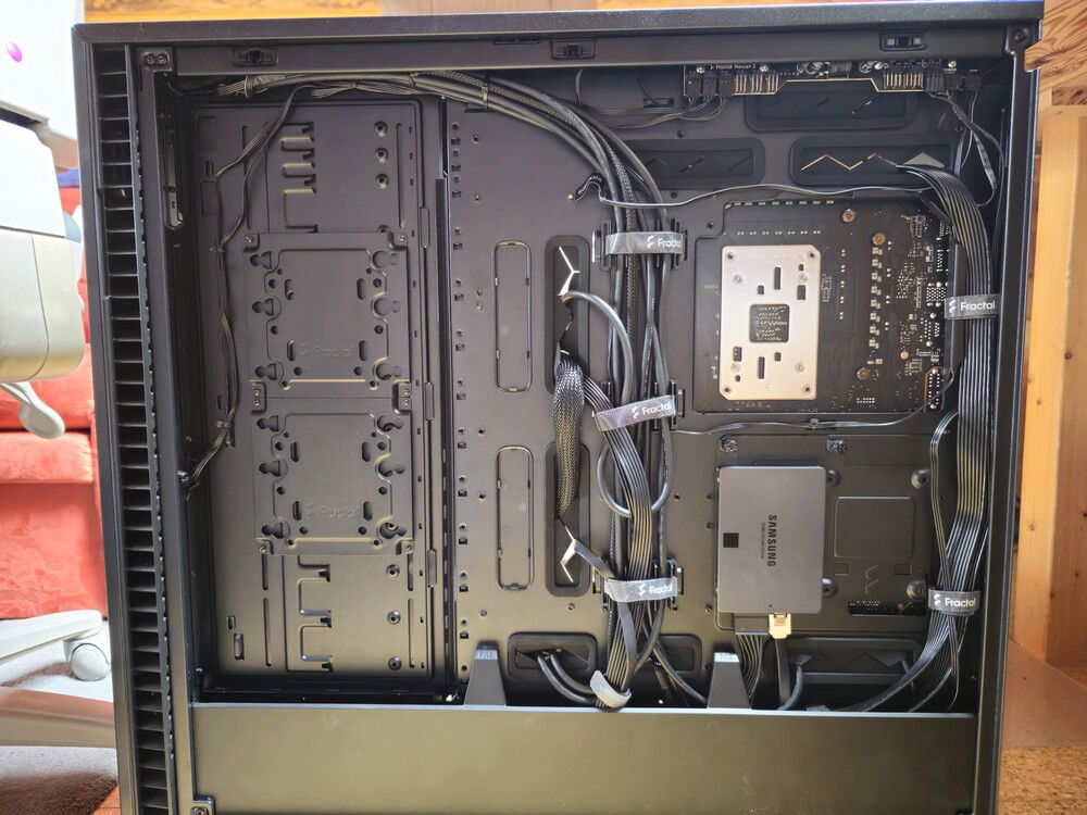 Right side view with cover panel