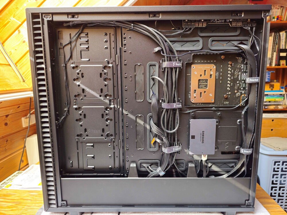 Finished backside cable management.