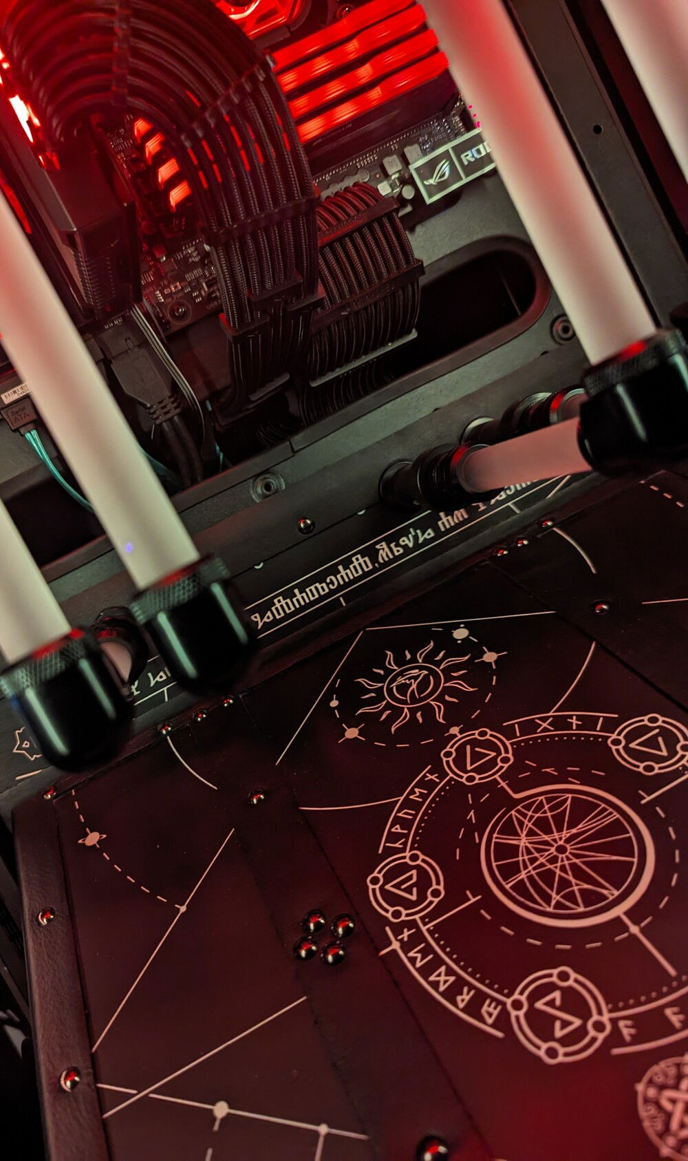 Passthrough section for to the back for cooling