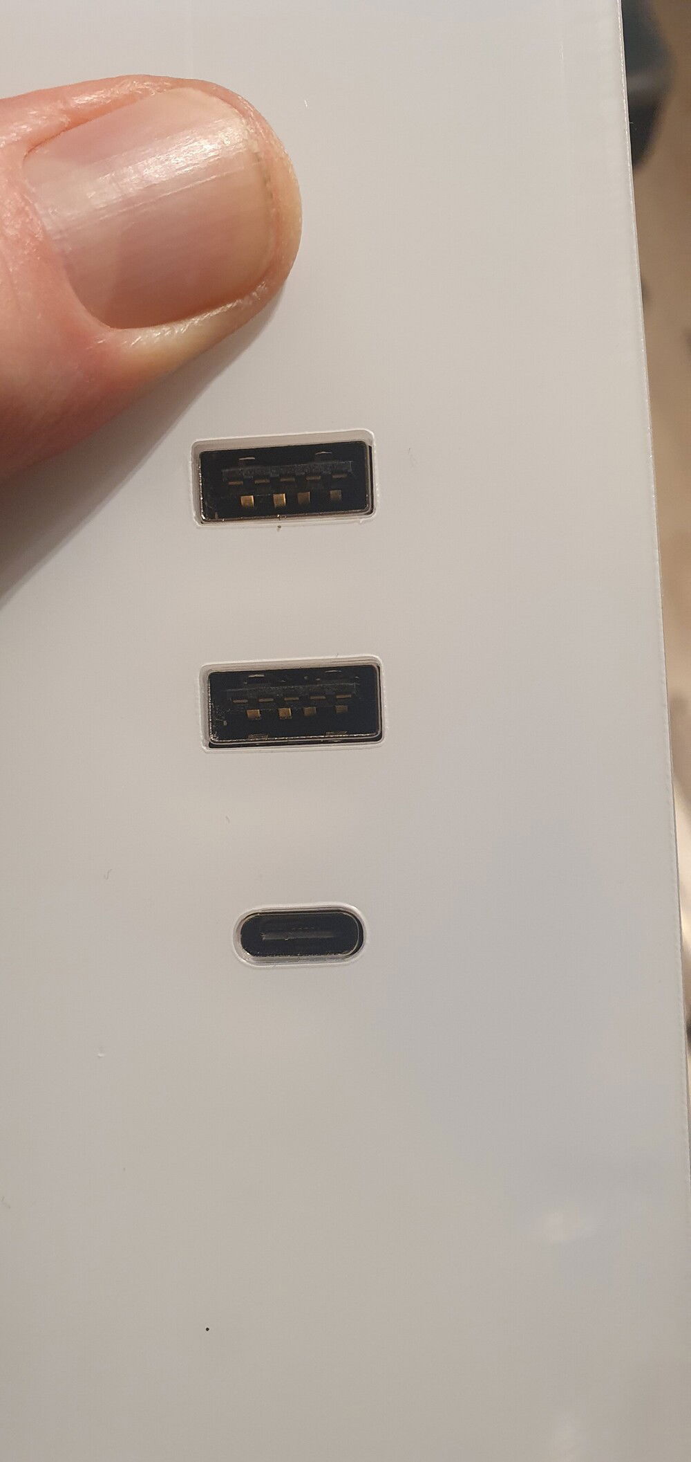 I used the CAD drawing of the case to edit to top panel as the old one was very scratched when I got the case. A local sign makers cut this for me on their co2 laser. Its now all I want. Power button and jack removed. The power button is a proximity sensor stuck under the acrylic just below the USB C port. This was cut from clear acrylic and then painted like the original (it's actually a very thin plastic layer stuck down on the original).