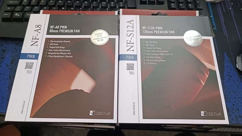spent a fair bit of time comparing benchmarks and looking a technical specifications, decided to go for Noctuas as they seemed worth the premium on the longer term