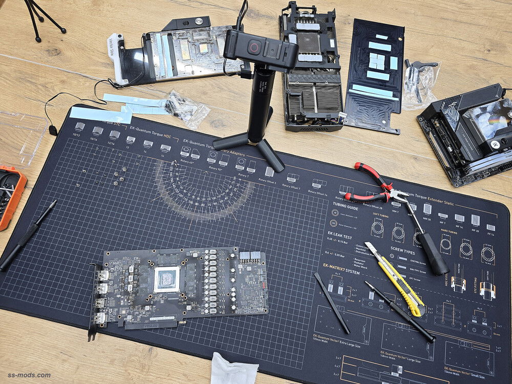 It's time to mount the water cooling blocks 🙂