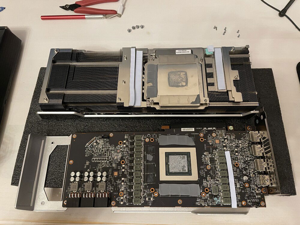 Removing the stock cooler.