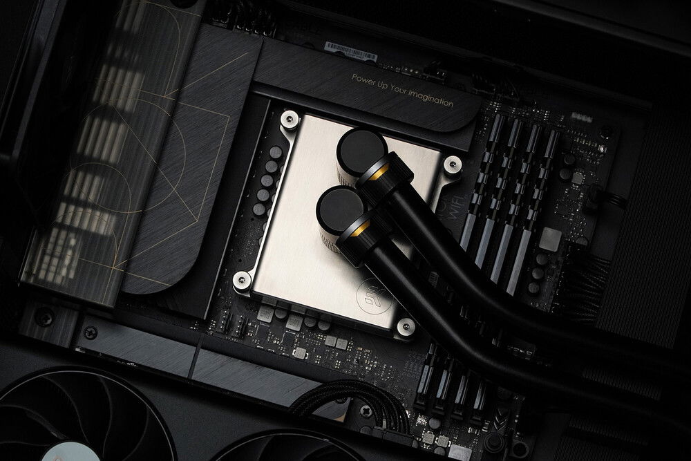 Asus CREATOR build by neSSa is finished, thank you partners and all of you who support my work. Enjoy in the final photos and video:
https://youtu.be/5qhL6rq7WsA?si=QbGSR9eH7sgEQQPG
https://youtu.be/5qhL6rq7WsA?si=QbGSR9eH7sgEQQPG
Hardware:
Asus ProArt PA602 Case
Asus ProArt Z790 Creator WiFi Motherboard
Asus ProArt RTX 4070 Graphics card
Asus TUF 1200w Power supply
Intel I9 14900KS
Patriot Signature Premium DDR5 4x24Gb 5600Mhz
Patriot VP4300 M2 4Tb
EK-Pro CPU WB 1700 CPU block
EK-Pro Pump Reservoir Manifold X3 D5
EK-Quantum Surface P360 - Black Edition
EK-Quantum Impulse 120 D-RGB
etc...