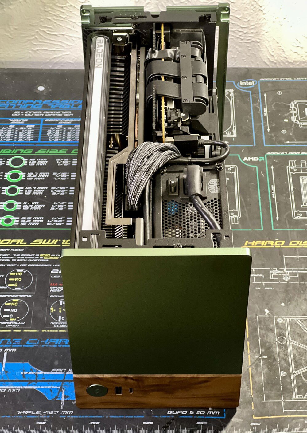 Very tight fit in there.