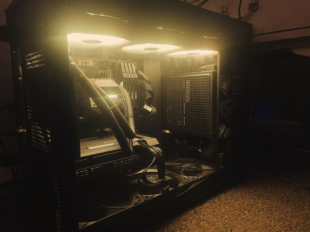 This was her with a gigabyte windforce 2x oc rtx 3060 12GB