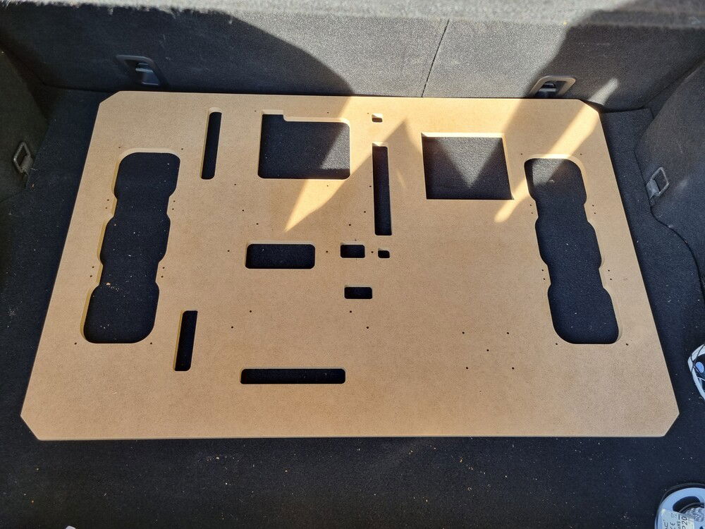 MDF board cut on CNC