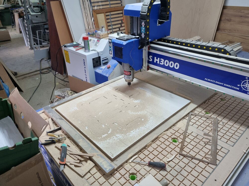 CNC milling the board