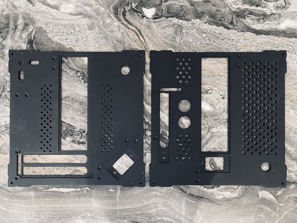 2024 - Original baseplate (left), finished CNC machined part (right)