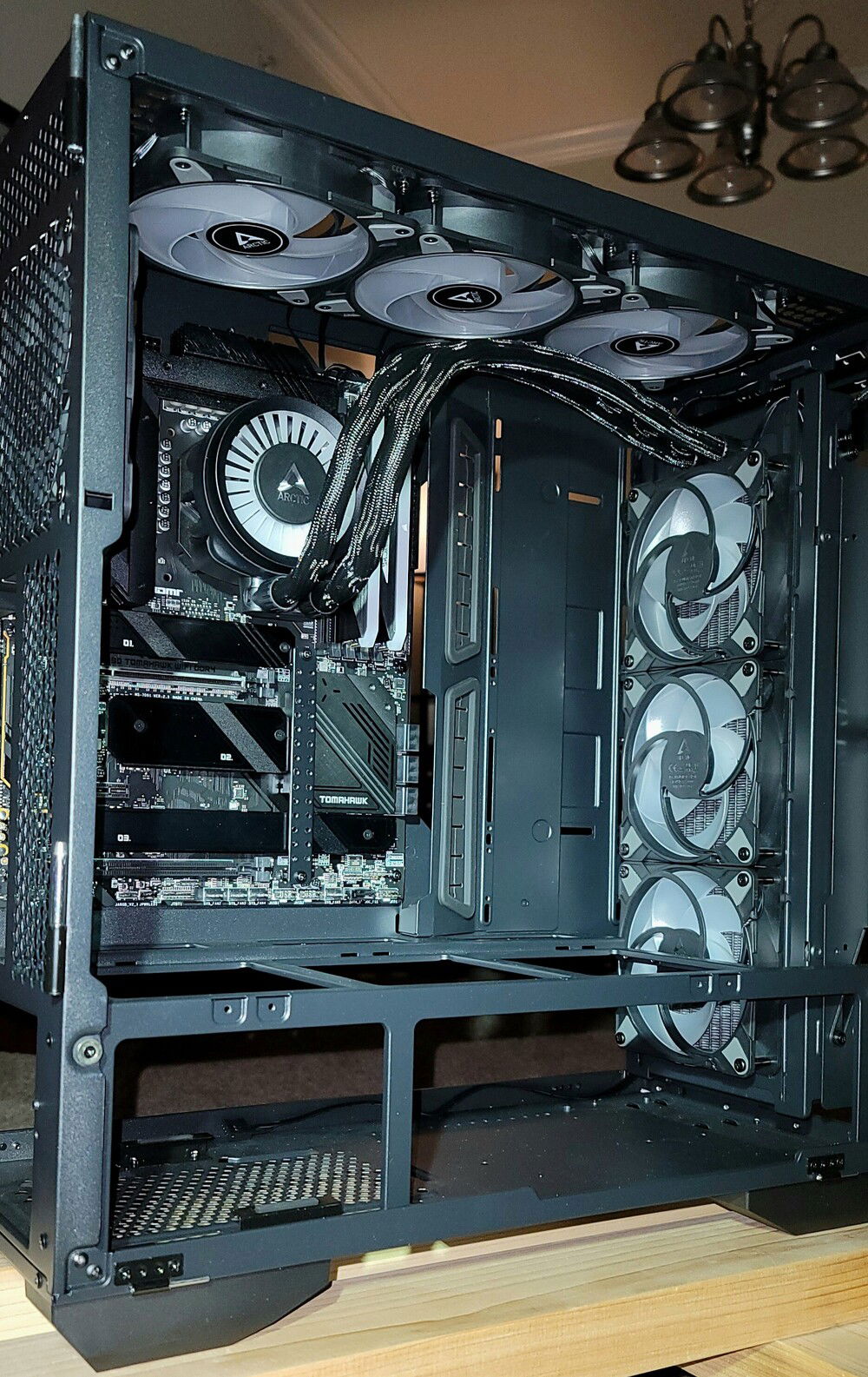 Left side (rear) (build photo)