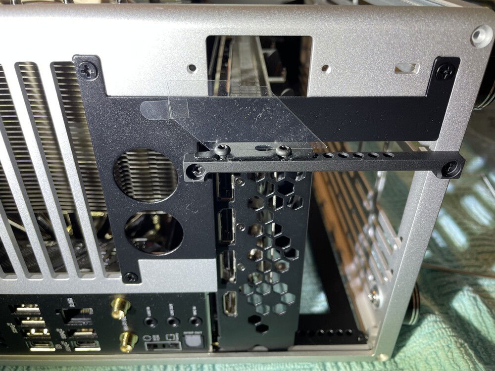 this is where you can ruin the back - screw carefully!