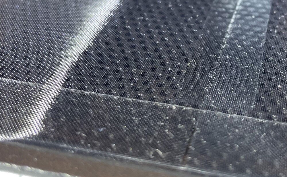 Zoomed into the shiny nylon :)