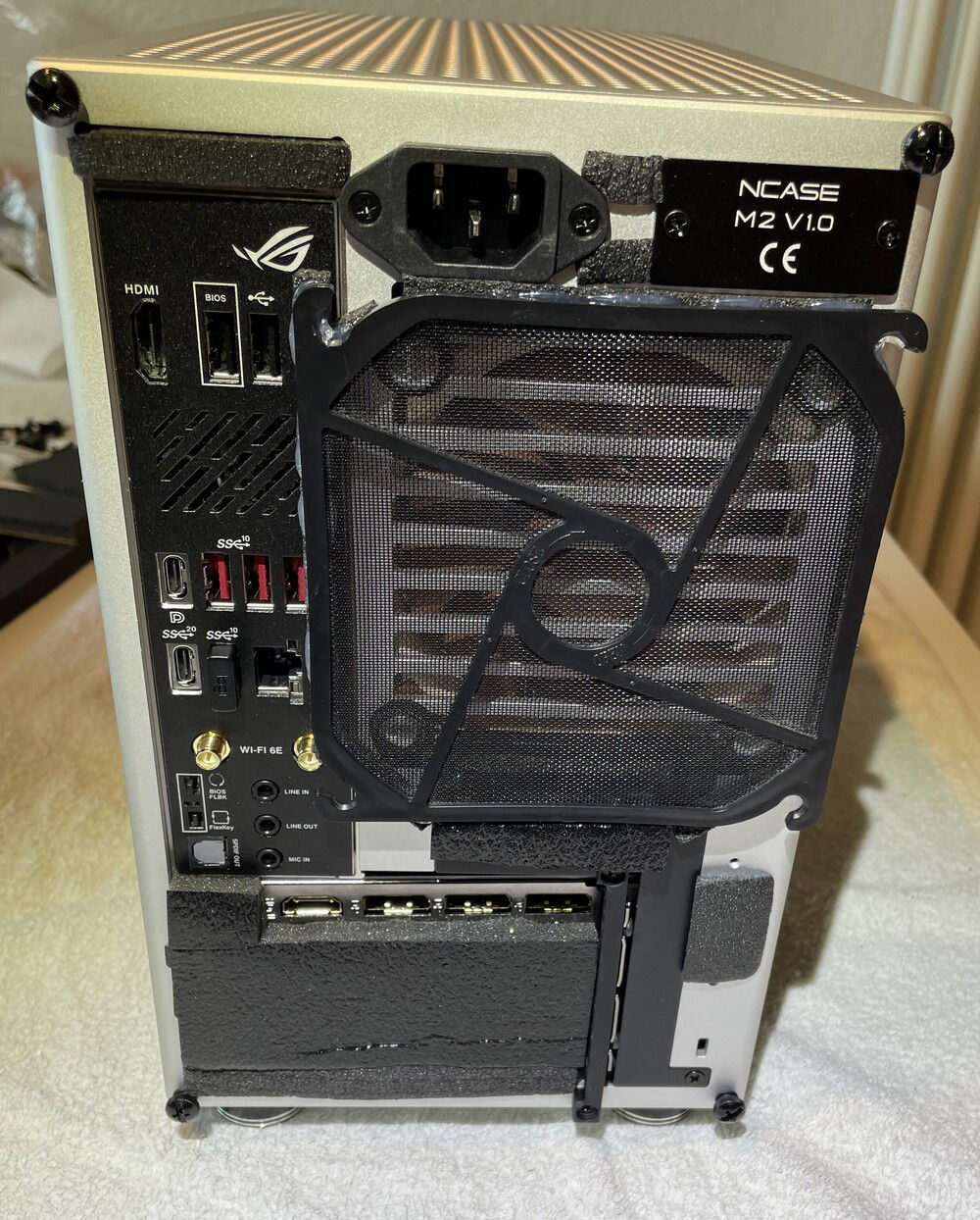 rear intake dustfilter, not a beauty, but does the job :)