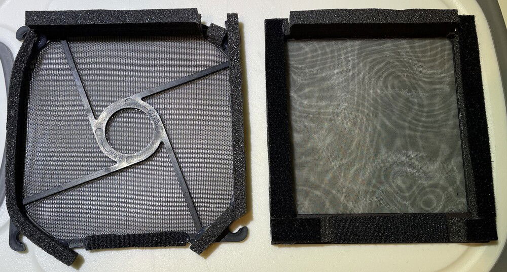 rear intake dustfilter MK-I and MK-II back side