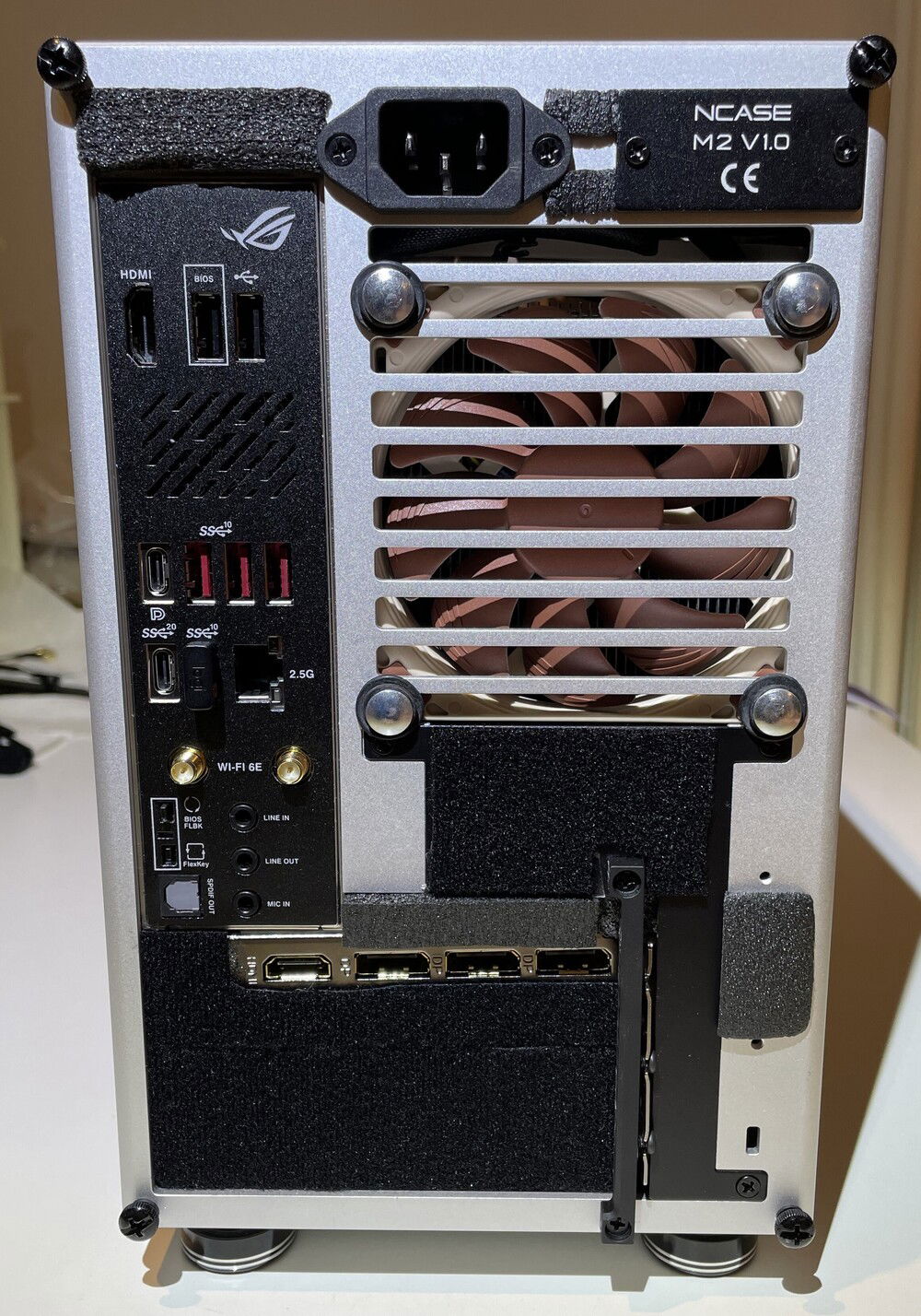 case backside after rework