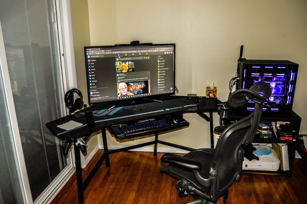 New desk today, monitor mount will be here this weekend to raise it up and move it back.