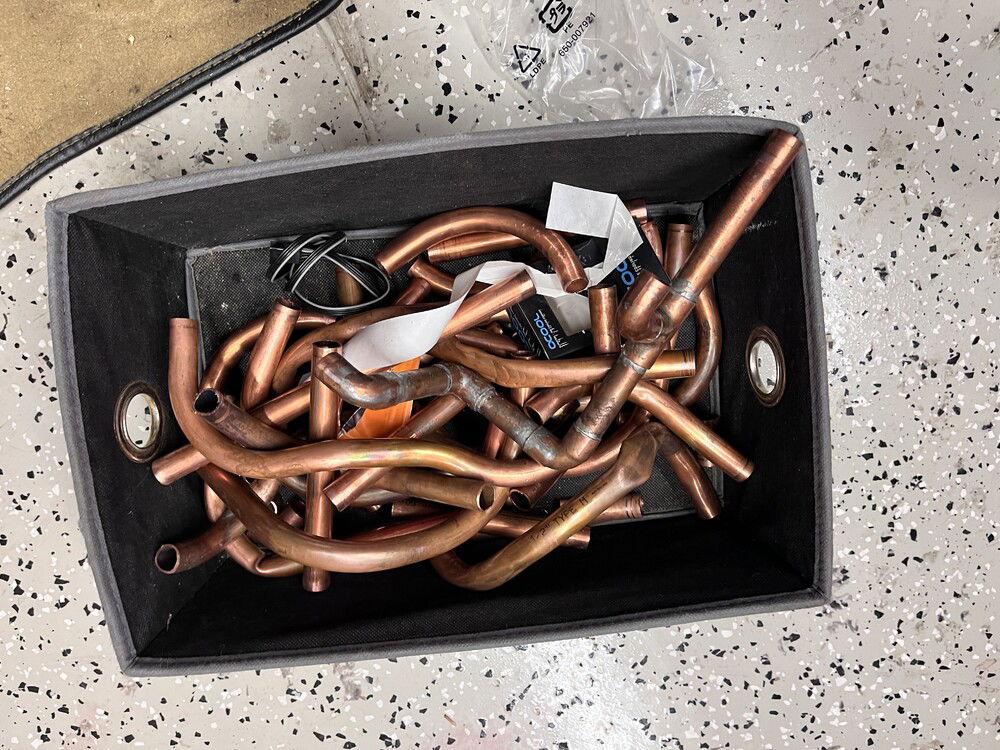 40 ft of copper. Another lesson that I will not go down at this point.