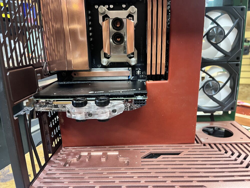 The cover for the MB looked pretty pathetic and had no real purpose. An attempt at something yet undefined.  I also broke the light plexi several times and said no more so I went to 1/2 inch. 

I liked the leather look and coving up all the ancillary stuff really added a refinement to the look. Who really wants to look at resistors and diodes?  (This is a rhetorical question)  It took several attempts to get the lines clean and my leather skills to operate.