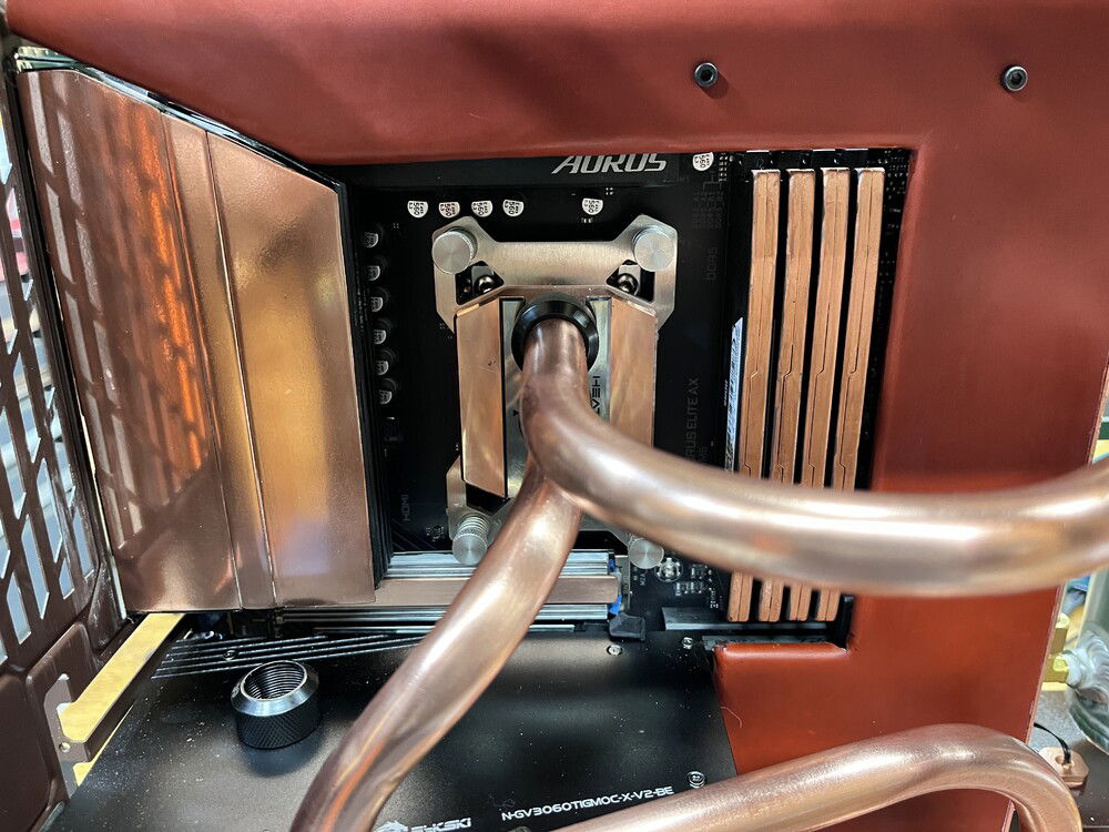 Although I started on the inlet from radiator to the tank which ended up being very straight forward. Unfortunately, it left me with an optimism that faded into frustration.