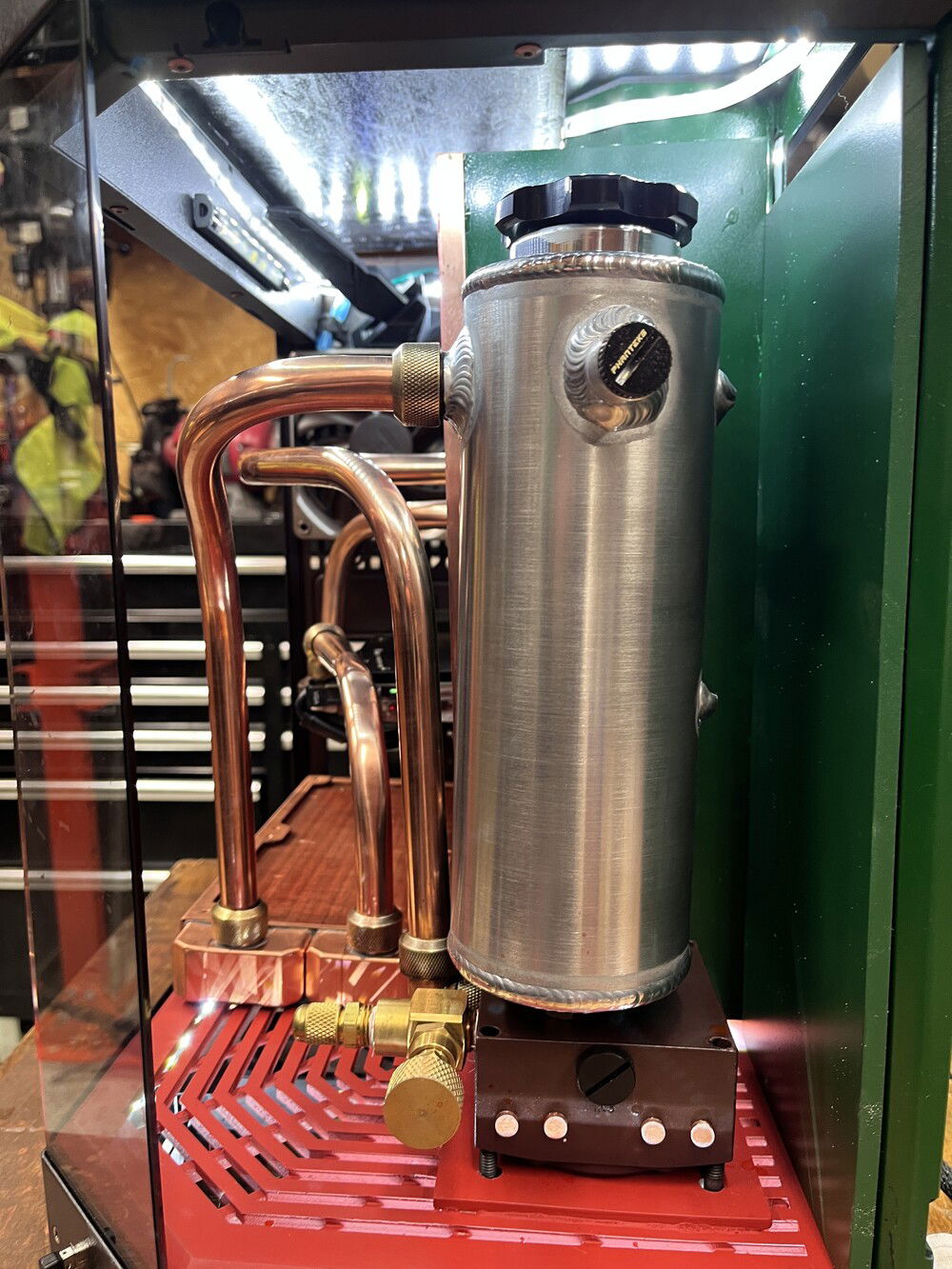 After a bit and 20 ft of pipe laying on the floor, I figured I better start getting this right or I will be both out of pipe and really pissed off.  So with lessons learned and a bit more patience I worked my way to success.  Not perfection, but not horrible.