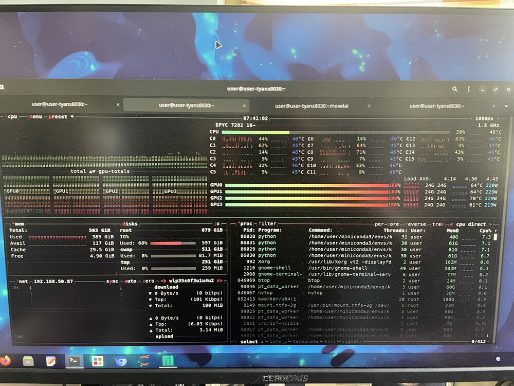 (v2) Finetune in progress (btop).