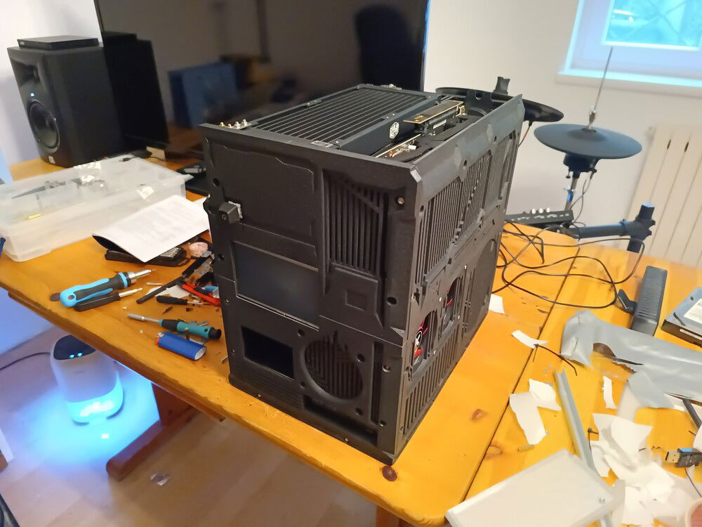 Front and right side finished