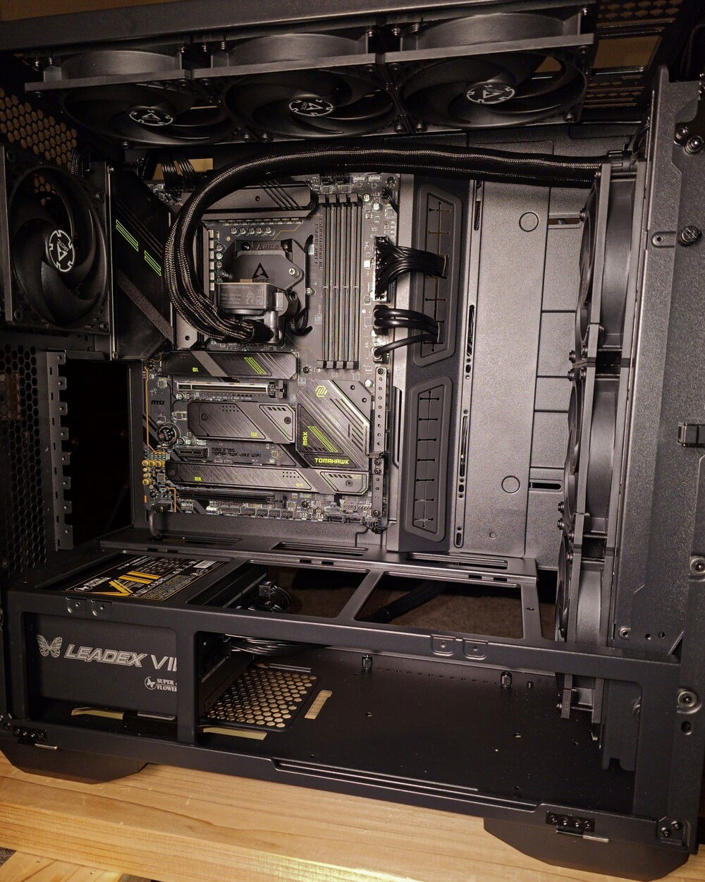 nearly completed build (left side)