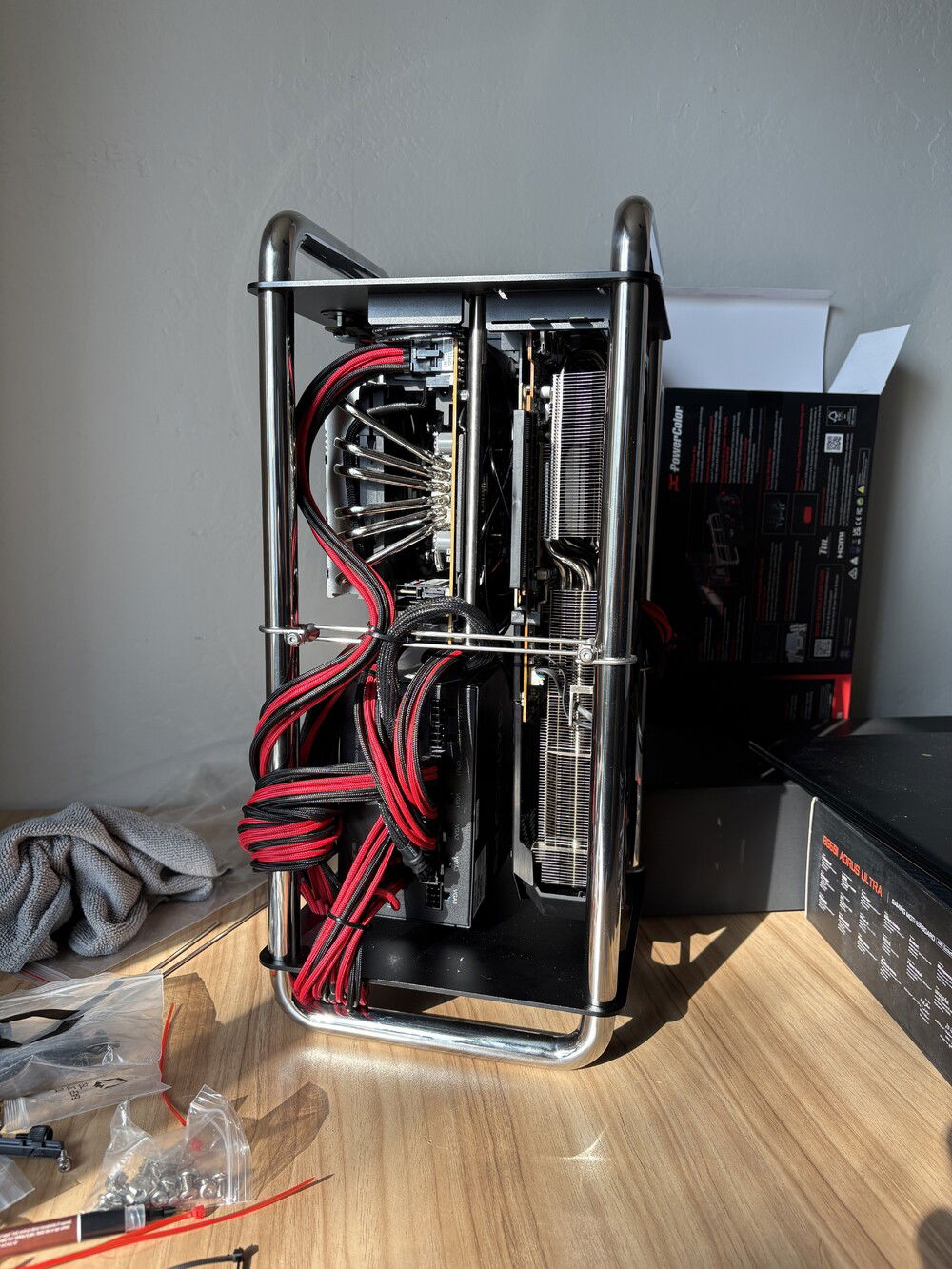 Ended up adding an additional cross member for a few zip ties.