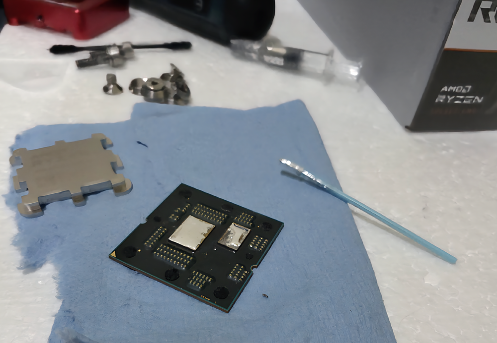 Goop dissolver doing it's thing.