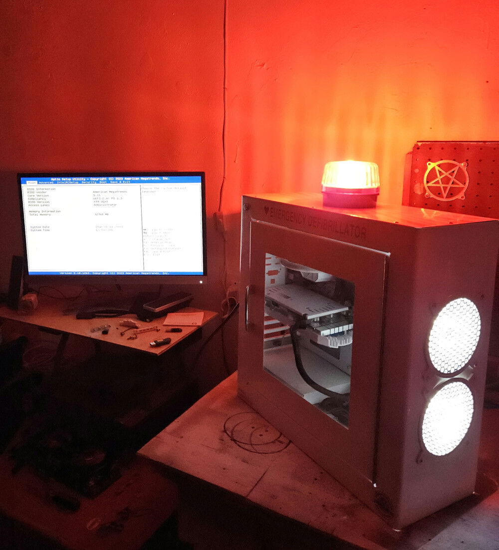 The light on top is of flicker type of light and I had to take about a dozen photos just to capture it