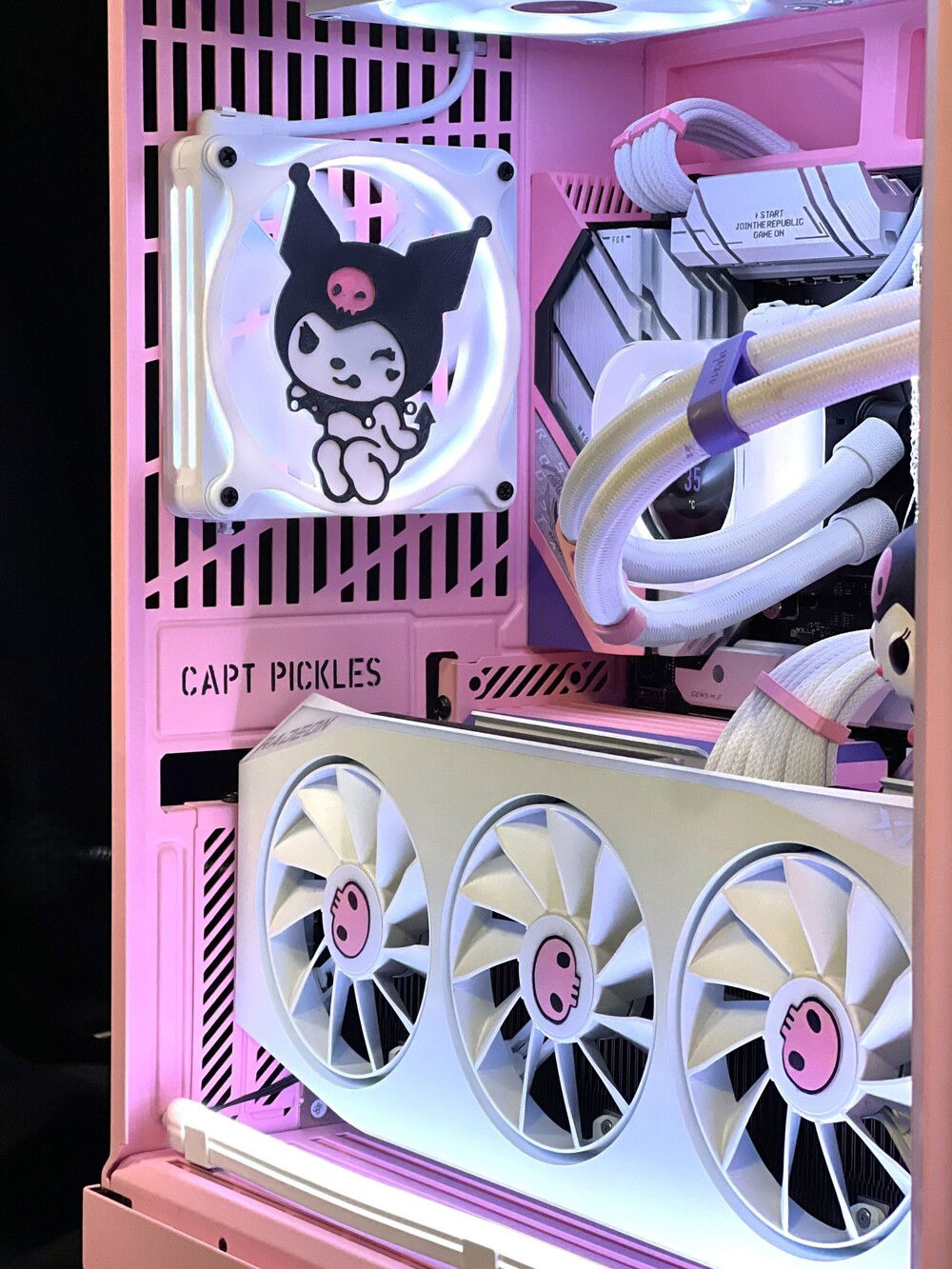 Almost everything was painted or modded in some way.