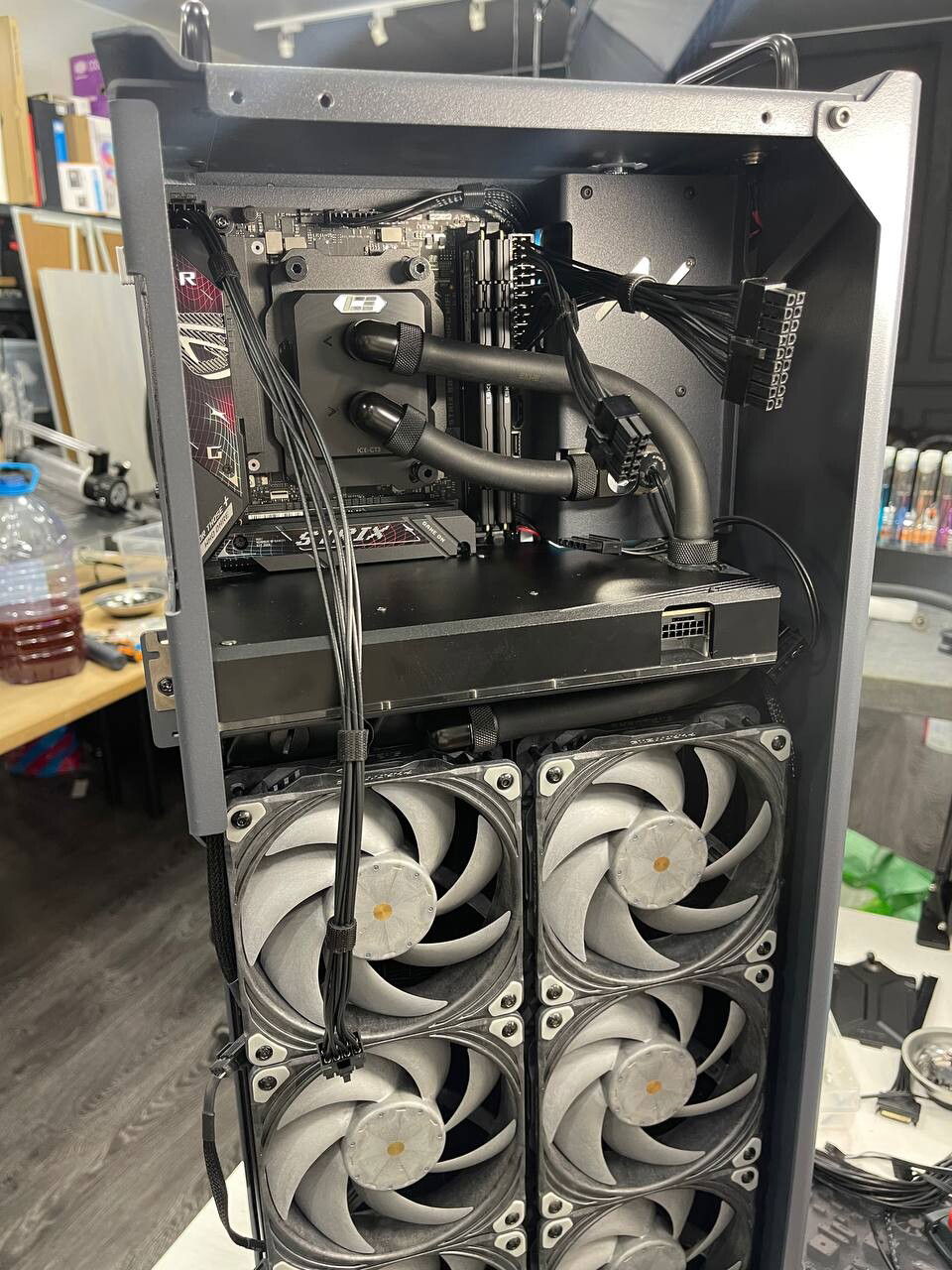 Custom cables, PSU detached