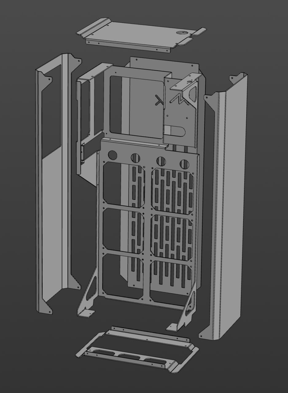 Case explosion diagram