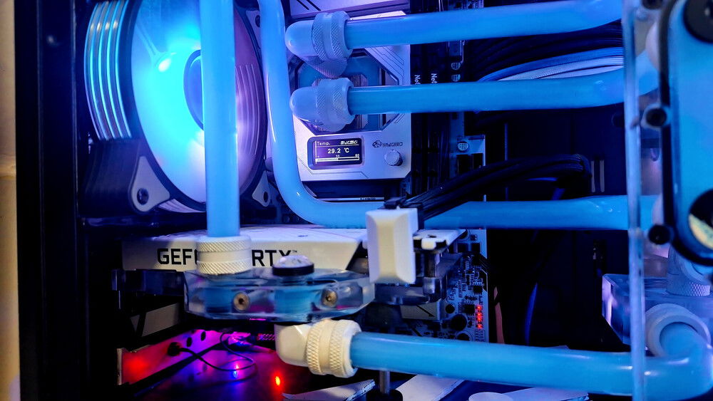 block with temperature gauge