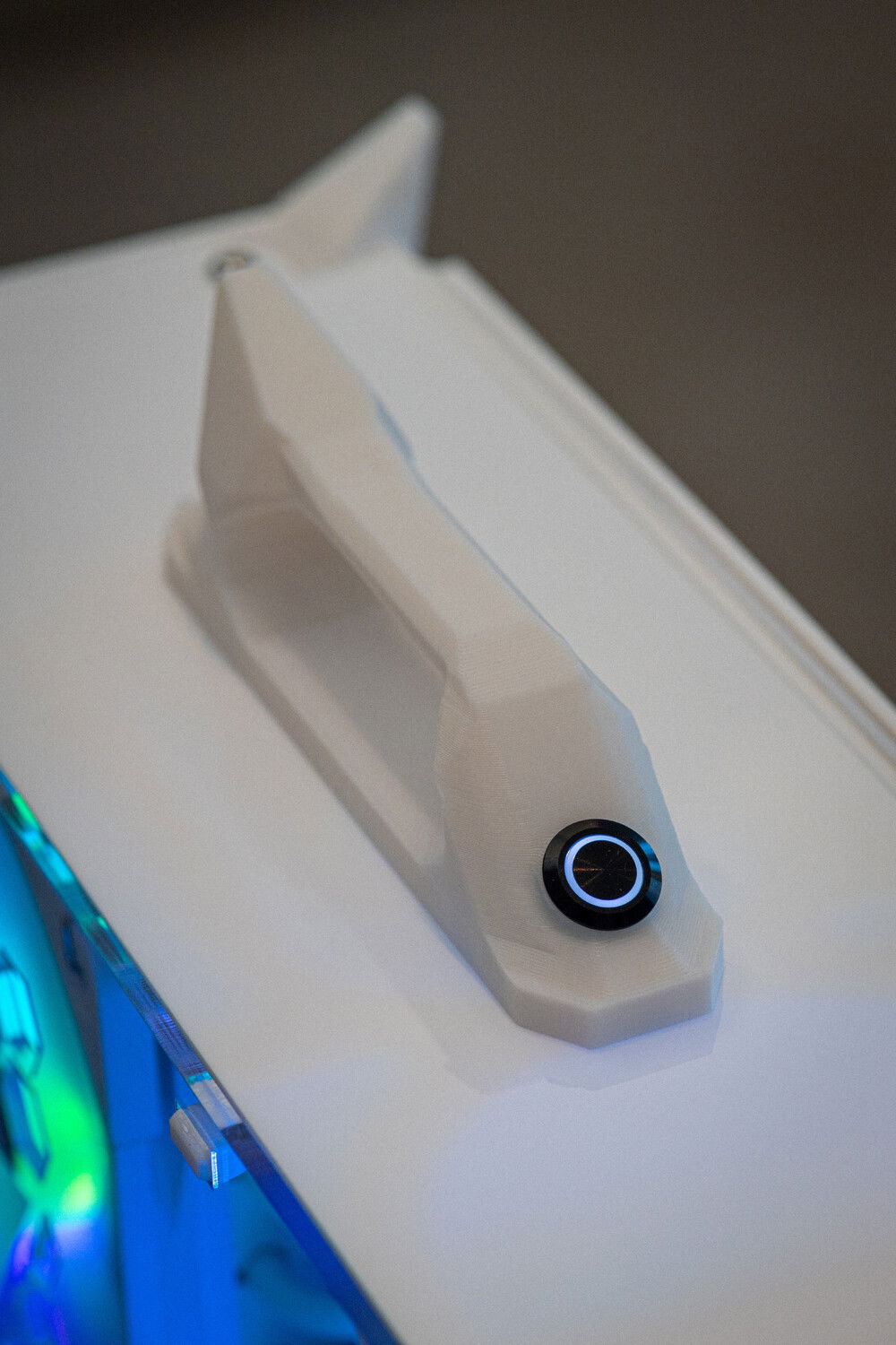 Power button on 3D printed handle