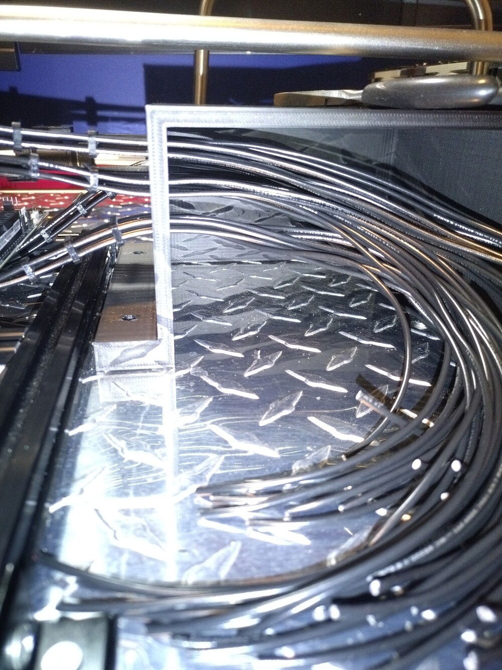 Working on the custom cables