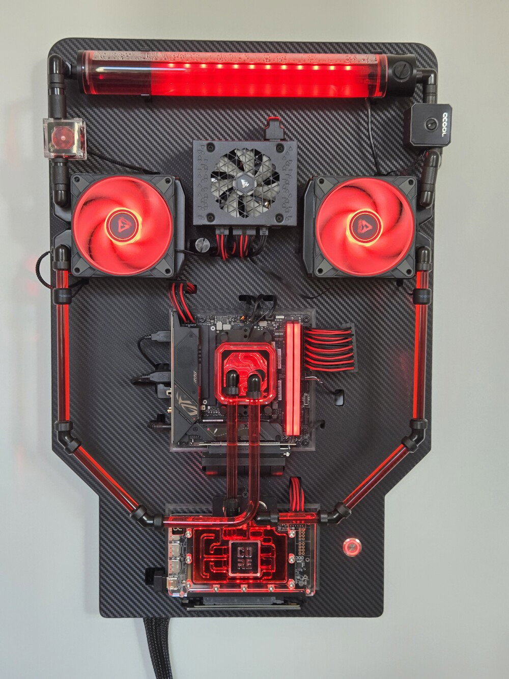 Finished PC powered up