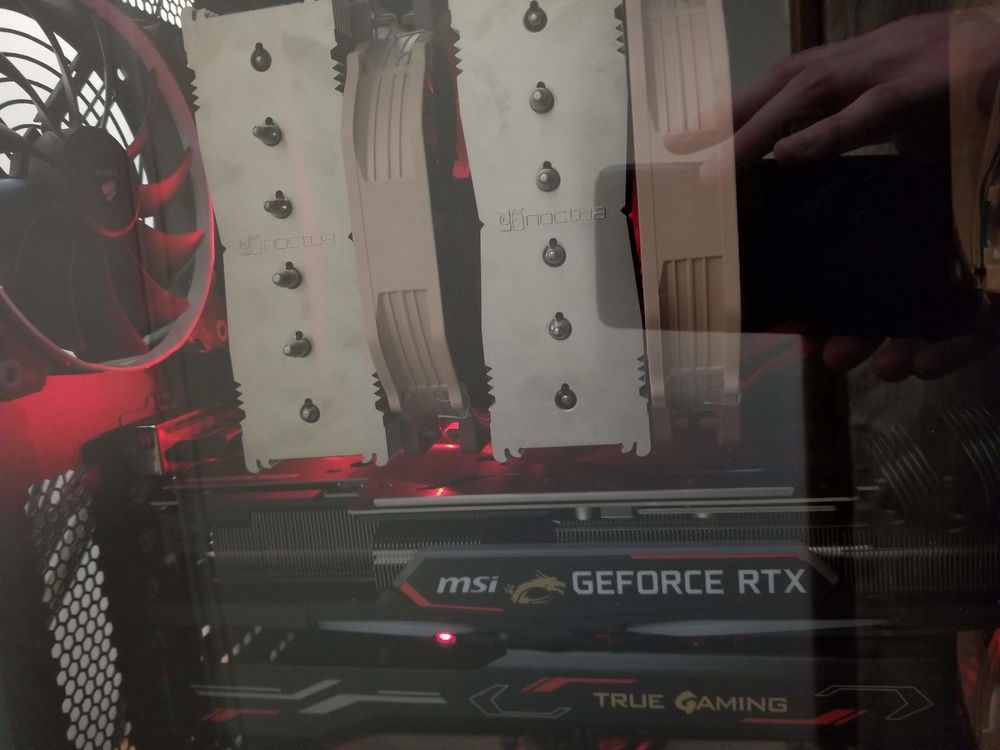 A shot inside the case.