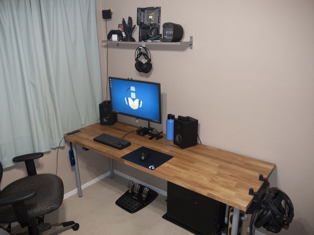 The workstation.  It has only ever been this clean once.