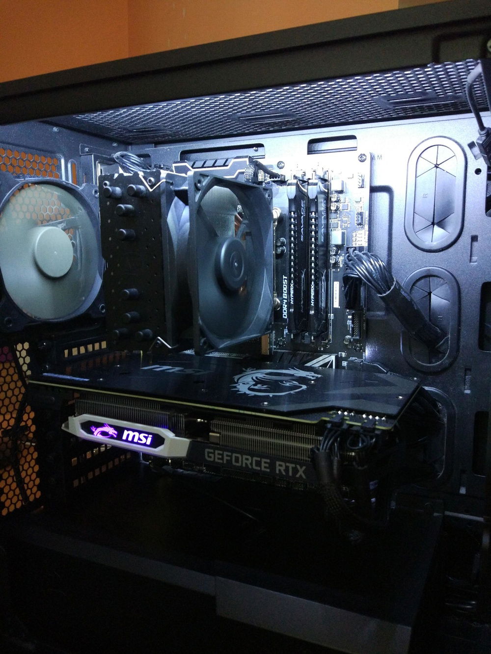 Inside of the case