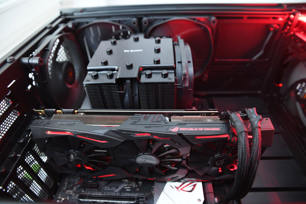 Close up of the ROG parts.