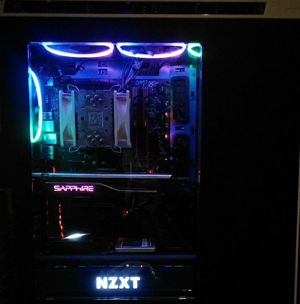 This was the first build in this case after upgrading from an NOX HUMMER ZS Case