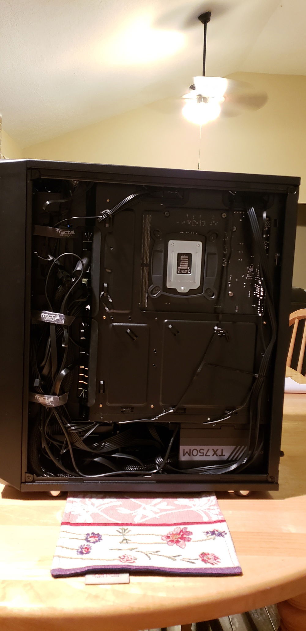 Attempt at cable management