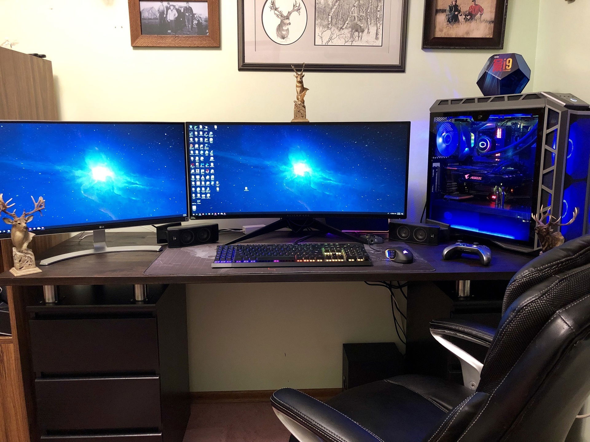 Ultrawide Multipurpose Machine on Homemade Desk » builds.gg