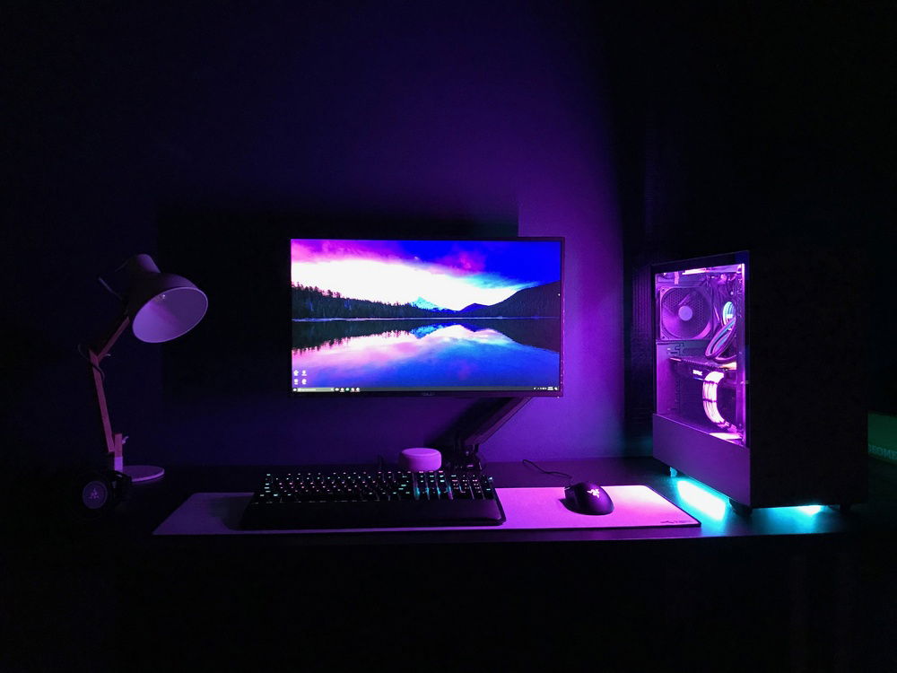 Setup picture from the front.