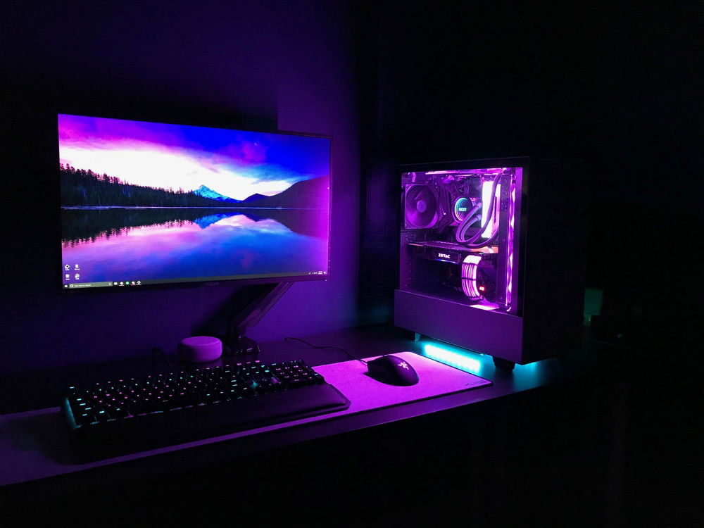 Setup picture from the side.